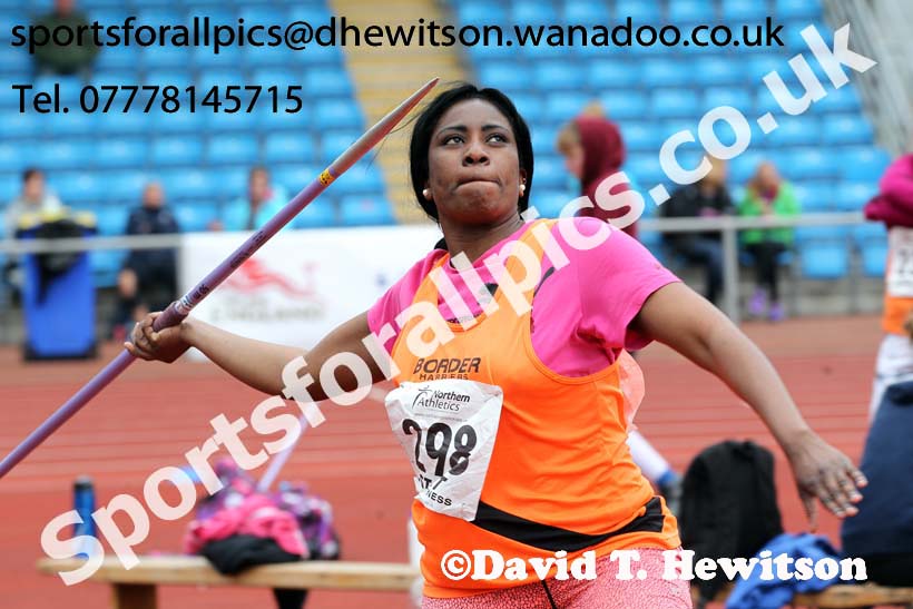 Womens  senior javelin, Northern Senior and Under-20s Track and Field Champs., Manchester. Photo: David T. Hewitson/Sports for All Pics